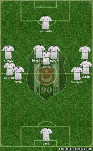 Besiktas JK Formation 2012