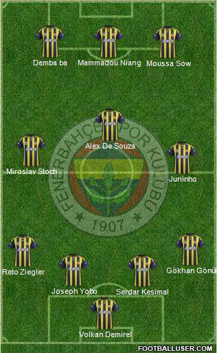 Fenerbahçe SK Formation 2012