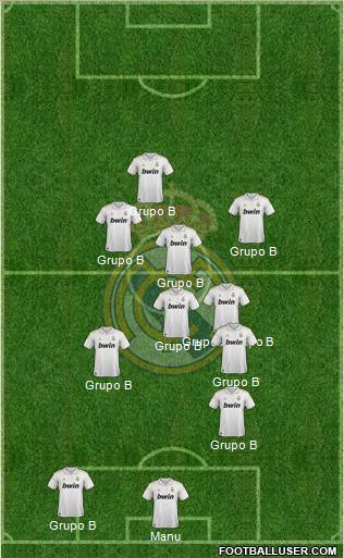Real Madrid C.F. Formation 2012