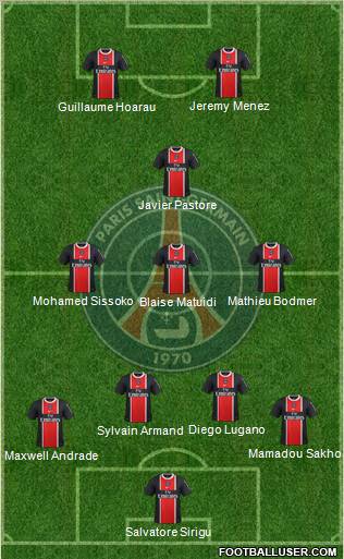 Paris Saint-Germain Formation 2012