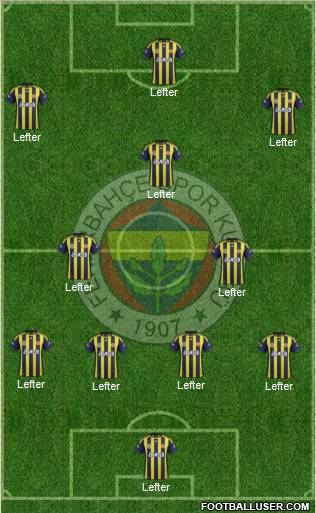 Fenerbahçe SK Formation 2012
