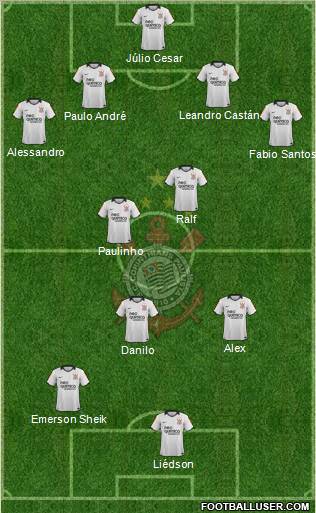 SC Corinthians Paulista Formation 2012
