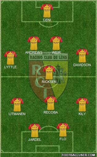 Racing Club de Lens Formation 2012