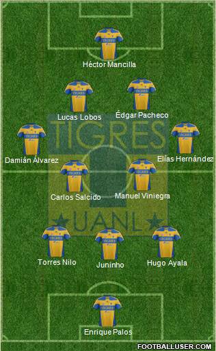 Club Universitario de Nuevo León Formation 2012