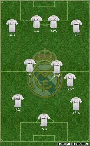 Real Madrid C.F. Formation 2012