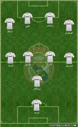 Real Madrid C.F. Formation 2012
