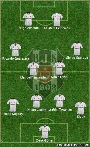Besiktas JK Formation 2012