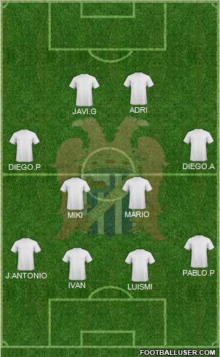 Águilas C.F. Formation 2012