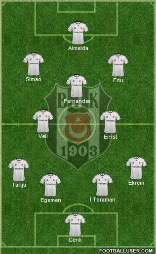 Besiktas JK Formation 2012
