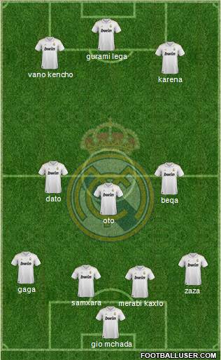 Real Madrid C.F. Formation 2012
