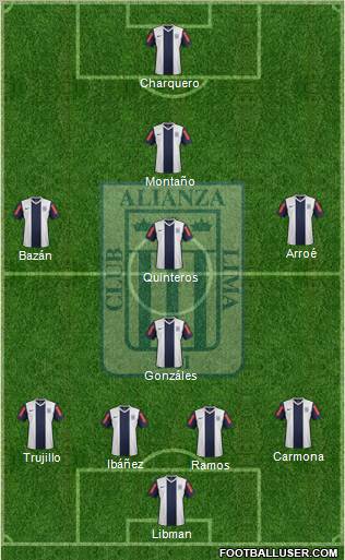C Alianza Lima Formation 2012
