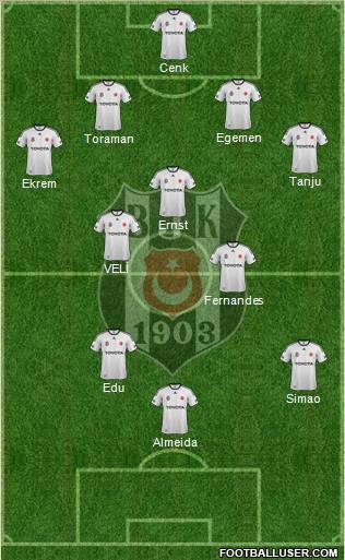 Besiktas JK Formation 2012