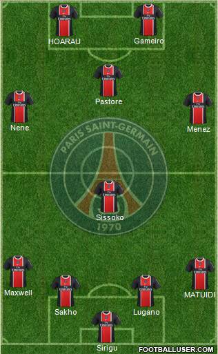 Paris Saint-Germain Formation 2012