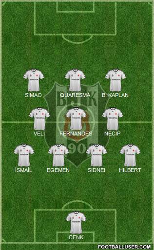 Besiktas JK Formation 2012