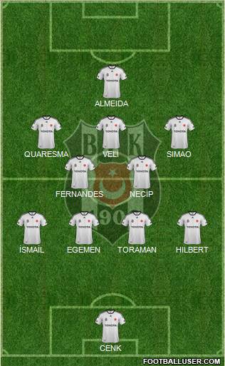 Besiktas JK Formation 2012