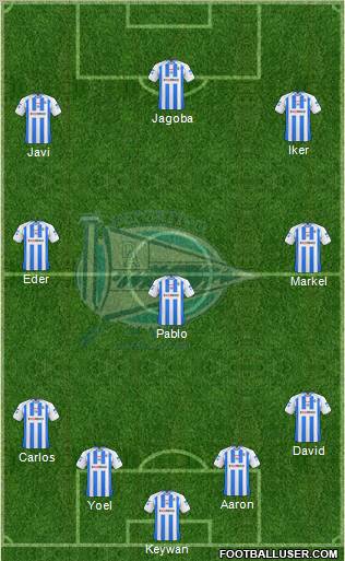 D. Alavés S.A.D. football formation