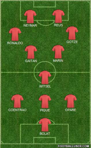 Pro Evolution Soccer Team Formation 2012