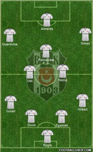 Besiktas JK Formation 2012