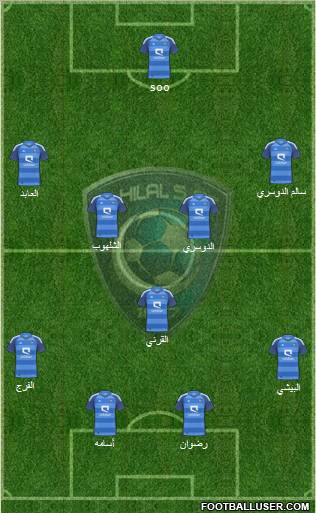 Al-Hilal (KSA) Formation 2012