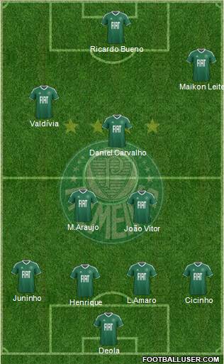 SE Palmeiras football formation