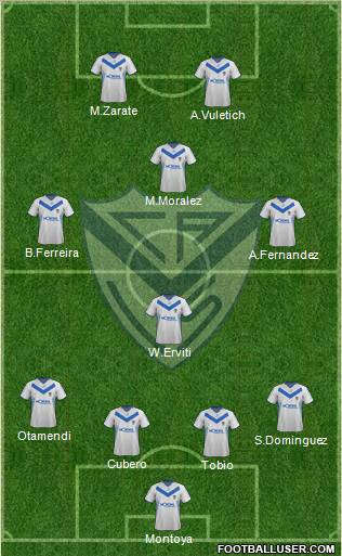 Vélez Sarsfield Formation 2012
