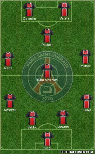 Paris Saint-Germain Formation 2012