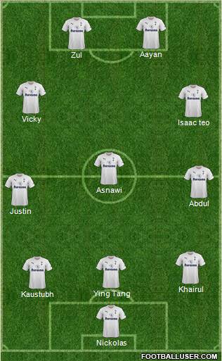 Tottenham Hotspur Formation 2012