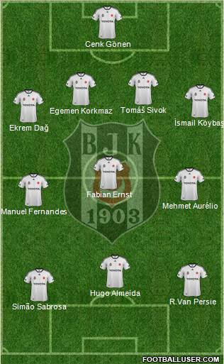 Besiktas JK Formation 2012