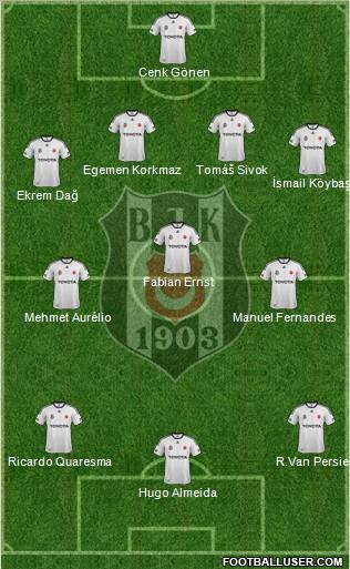 Besiktas JK Formation 2012