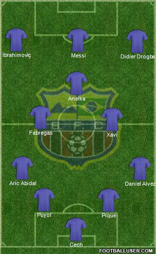 Barcelona FC (RJ) Formation 2012
