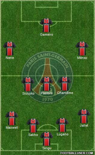 Paris Saint-Germain Formation 2012