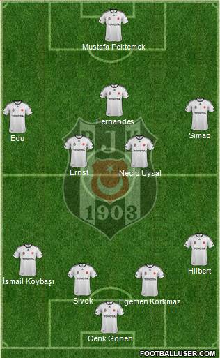 Besiktas JK Formation 2012