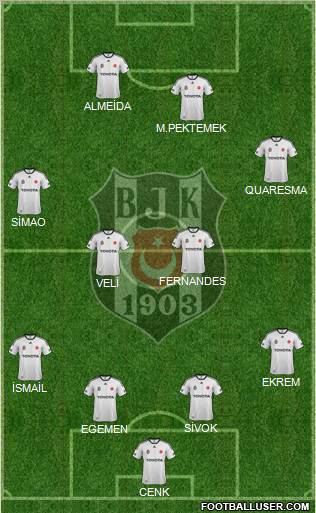 Besiktas JK Formation 2012