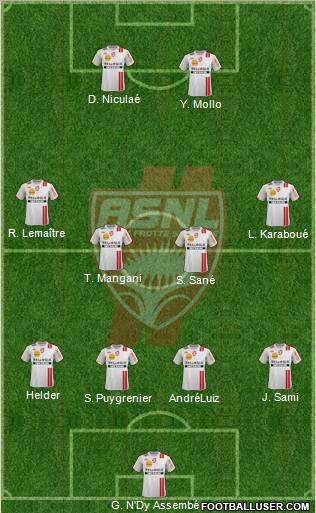 A.S. Nancy Lorraine Formation 2012
