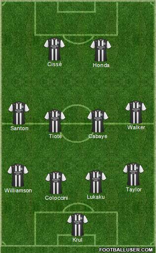 Newcastle United Formation 2012