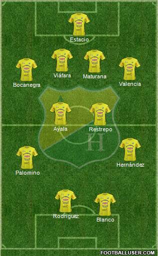 CD Atlético Huila Formation 2012