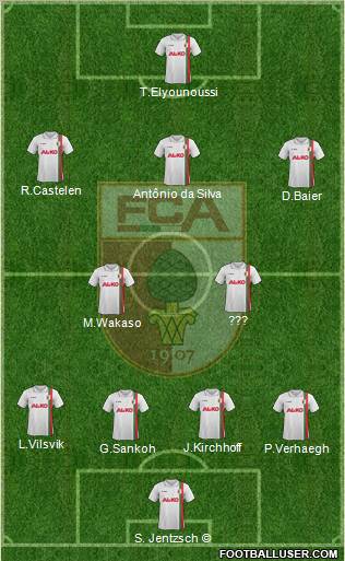 FC Augsburg Formation 2012