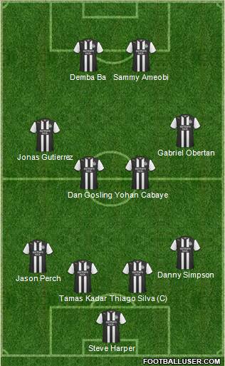 Newcastle United Formation 2012