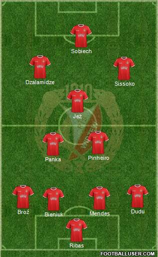 Widzew Lodz Formation 2012