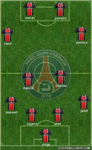 Paris Saint-Germain Formation 2012