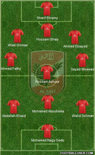 Al-Ahly Sporting Club Formation 2012
