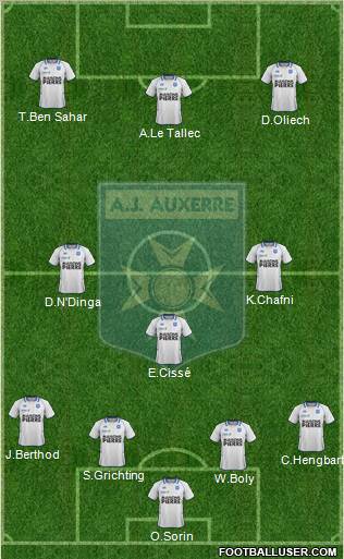 A.J. Auxerre Formation 2012