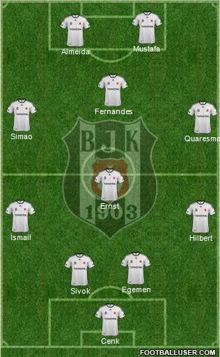Besiktas JK Formation 2012