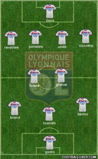 Olympique Lyonnais Formation 2012