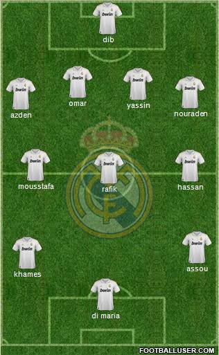 Real Madrid C.F. Formation 2012