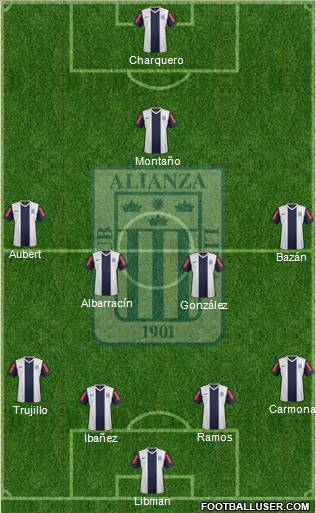 C Alianza Lima Formation 2012