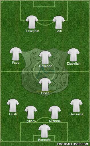 Amiens Sporting Club Football Formation 2012