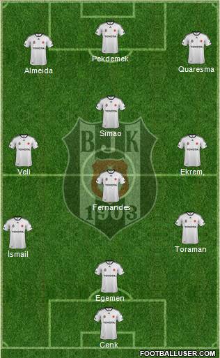 Besiktas JK Formation 2012