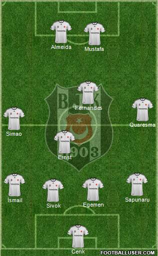 Besiktas JK Formation 2012