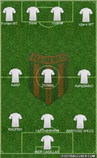 Flamengo EC de Arcoverde Formation 2012